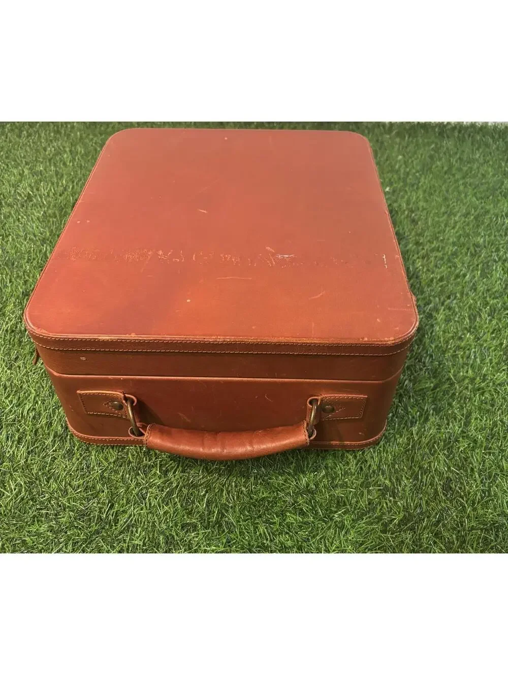 Pottery Barn Bartender Kit Travel Wine Cocktail Set Case Leather Double Buckle